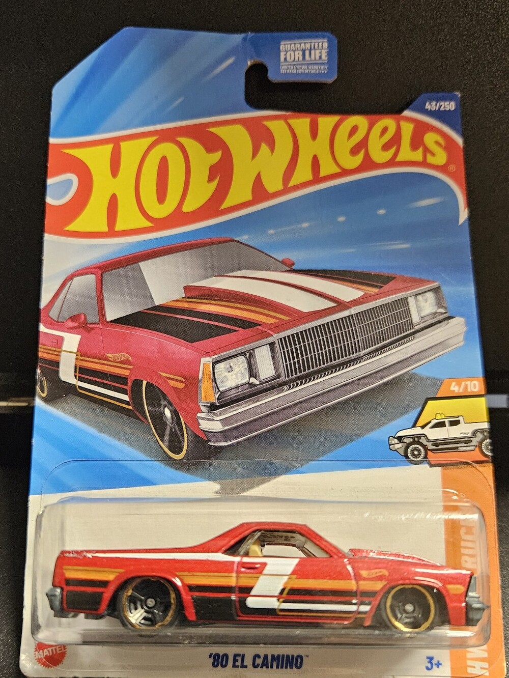 HW Metallic Red with stripes 1980 El Camino HW Hot Trucks